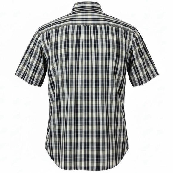 VTG Polo Ralph Lauren Classic Fit S/S Button Down Shirt Blue Plaid Men's Sz XL - Picture 2 of 8